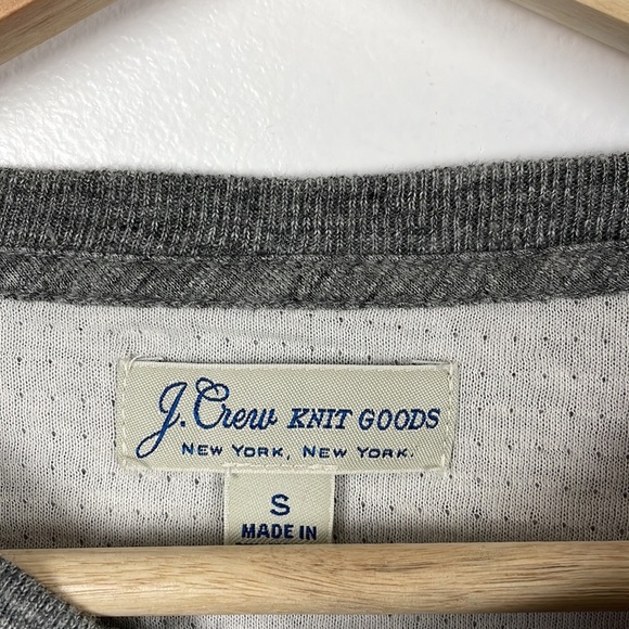 J. Crew Knit Goods long sleeve half button closure cotton sweatshirt Size Small - Picture 7 of 7
